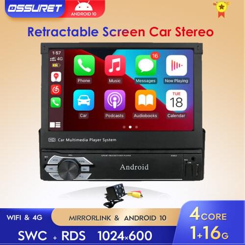 Universal 1 din Android 9.0 Quad Core Car DVD player GPS Wifi BT Radio BT 2GB RAM 32 GB ROM Steering wheel RDS