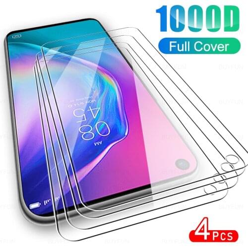 4Pcs Full Cover Protective Glass For Tecno Camon 15 Air Phone Glass Screen Protector Film For Spark 6 5 12 Go Pro 12Air 6Go 6Air