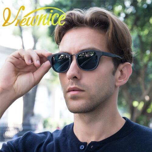 Viewnice Fashion Retro Sunglasses Men lentes de sol mujer d square eyewear Brand Polaroid polarized Glasses Single Bridge V1288