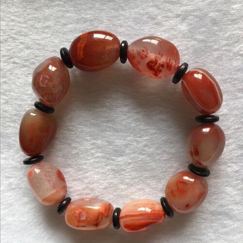 Clearance South Red Primary Color Ice Natural Stone Bracelets Shape Beads Crystal Bracelets Lucky for Women Bracelet Jewelry