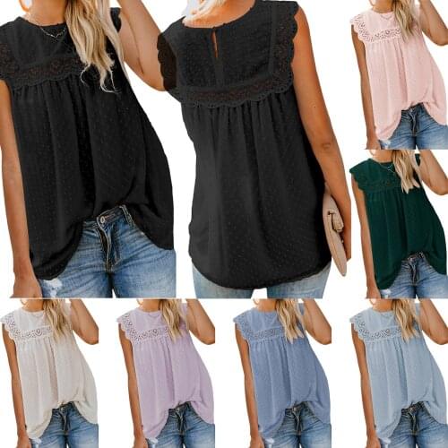 Women Simple Style Vest, Solid Color Round Collar Sleeveless Loose Tops, S/ M/ L/ XL