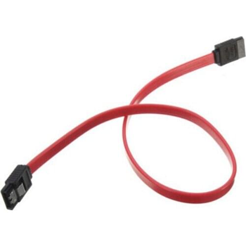 1pc 39cm Serial ATA SATA 3 RAID Data HDD Hard Drive Disk Signal Cables Yellow Red Straight High Speed SATA Data Cable