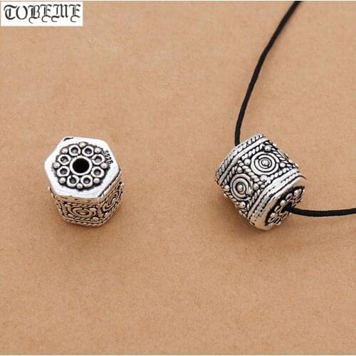 100% 925 Silver Jewelry Beads Thai Silver Lucky Symbol Loose Beads Sterling Good Luck Beads DIY Jewelry Findings Bead