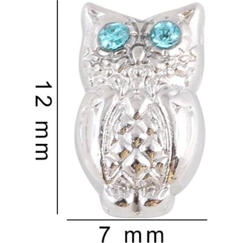 20Pcs/Lot Owl Alloy Floating Charms Hand-made DIY for Glass Lockets