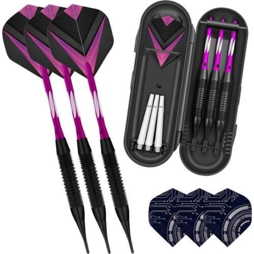 3pcs Home Entertainment Office Safety Soft Dart Set For Electronic Dart Target
