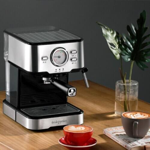 The household temperature of the imported coffee maker can be seen as small Italian semi-automatic steam type milk making machin