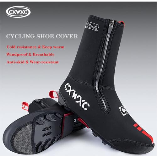 CXWXC MTB Cycling Shoes Cover Waterproof Bicycle Shoes Rain Covers Road Bike Neoprene Unisex Cycling Booties Overshoes