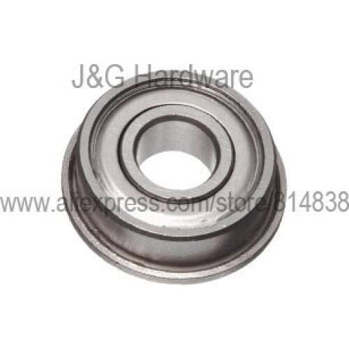 F695ZZ Flanged Bearing 5x13x4 Shielded Ball Bearings 100 pieces