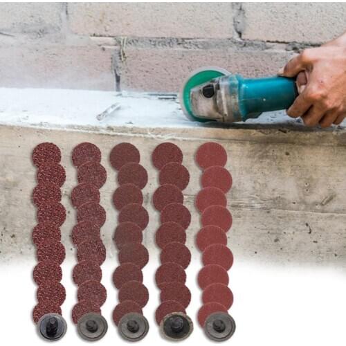 Alumina Sand Disc Round Multipurpose 1inch/2inch/3inch Circular Grinding Pad Set for Rust Removing Glass Polishing Accessory