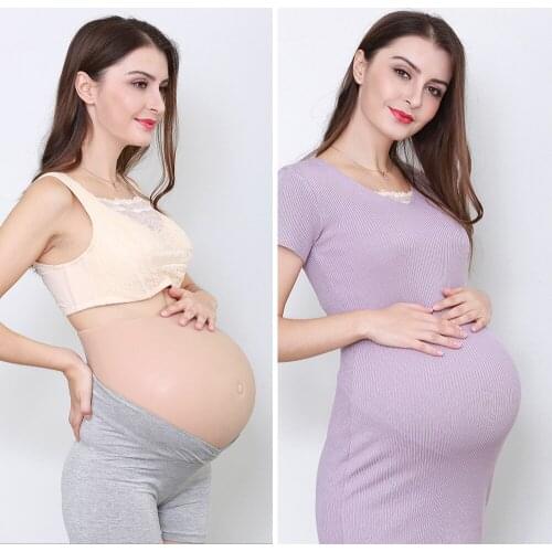 2-10 month silicone False pregnancy Fake Silicone Artificial Belly for Cross Dressing Actor Model Women Jelly Tummy belly
