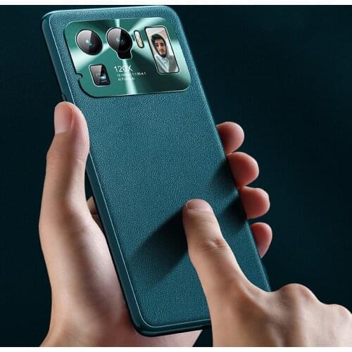 Leather Case For Xiaomi Mi 11 10 UIltra Lite Pro 10S 11Lite Soft TPU Metal Camera Lens Protection Phone Hard Cover Coque Fundas