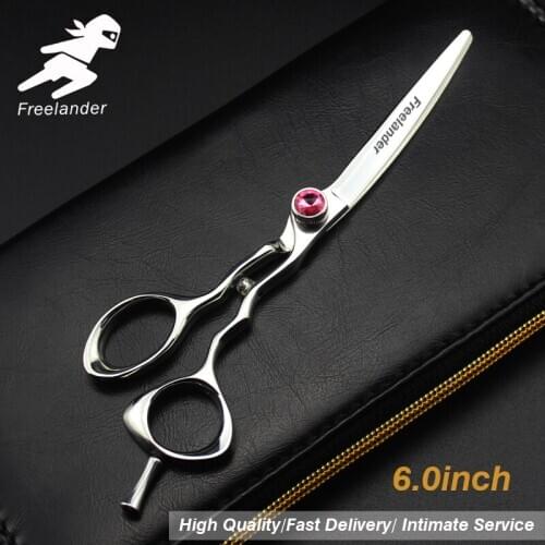 6 inch Professional hair Barber scissors set straight scissors and curved pieces hair care & styling