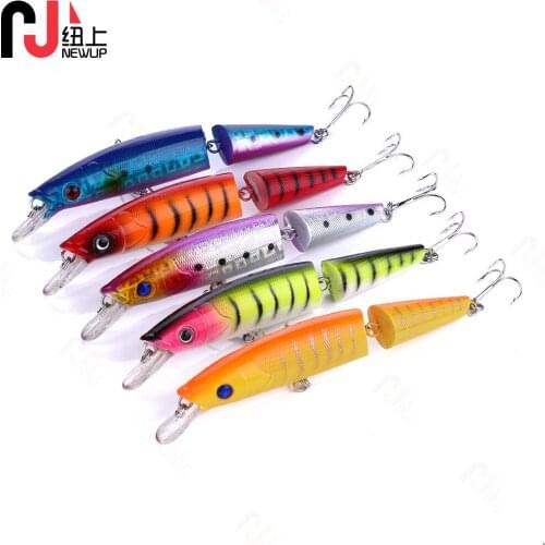NEWUP 1pc 10.5cm 9.6g hot fishing lure minnow quality professional bait swim bait jointed bait