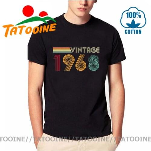 Tatooine Novelty Vintage 1968 T shirt Christmas Gift 52th Year Old Birthday Retro Tee Tops Best Dad Present Born in 1968 T-shirt