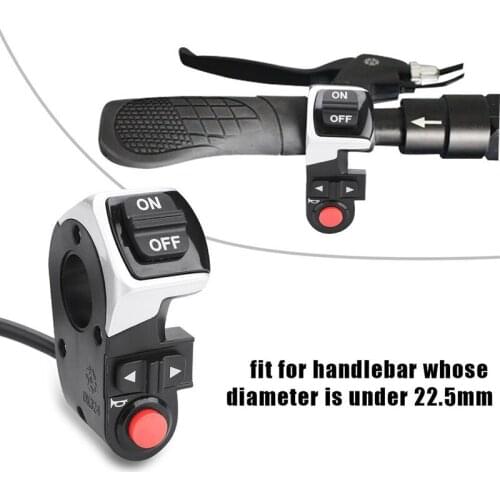 Turn Signal Front Lamp Horn Switch 3 In 1 Plastic Switch Kit For Scooter E-bike Front/Lamp Signal Turn Light Electric Bike Parts