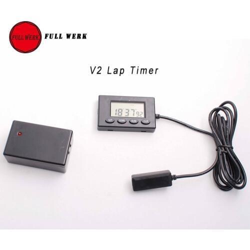 1 Set V2 Plastic Motorcycle Lap Timer Outdoor Motor Racing Track Infrared Ultrared Tool Device Lap Time 1 Second Interval Time
