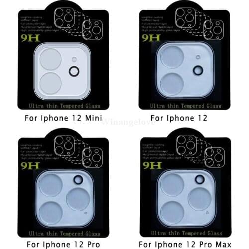 50Pcs For iPhone 12 11 pro Camera Film For iPhone 12 Pro Max Mini Full Cover Tempered Glass Camera Lens Screen Protector Glass