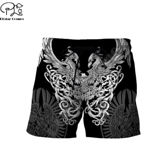 PLstar Cosmos Phoenix Tattoo 3D All Over Printed Fashion For Men And Women Summer Casual Colorful Shorts Beach Short Pants A26