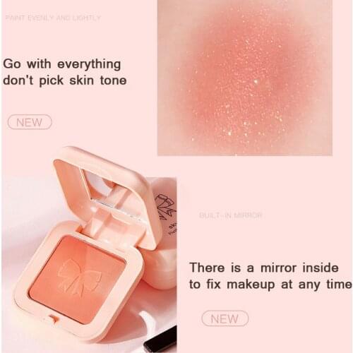 Genuine Nude Makeup Orange Pink Blush Matte Makeup Lightweight Blusher Natural Rouge Cheek Peach Contouring For Face Cosmetic