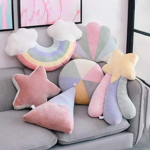 Creative Pillow Cartoon Star Cloud Moon Pillow Home Decorative Cushion Adult Children Gift Soft Plush Toys For Baby Window Decor