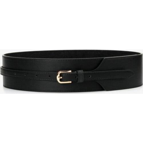 2021 Fashion Leather Belts for Women Wide Girdle Casual Wild Decorative Waist Seal Dress Winter High Quality Women Belts