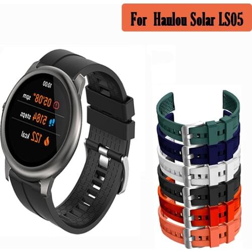 Replacement Watch Band for Haylou Solar LS05 Sport Silicone Wrist Strap Bracelet for Haylou Solar Smart Watch Accessories