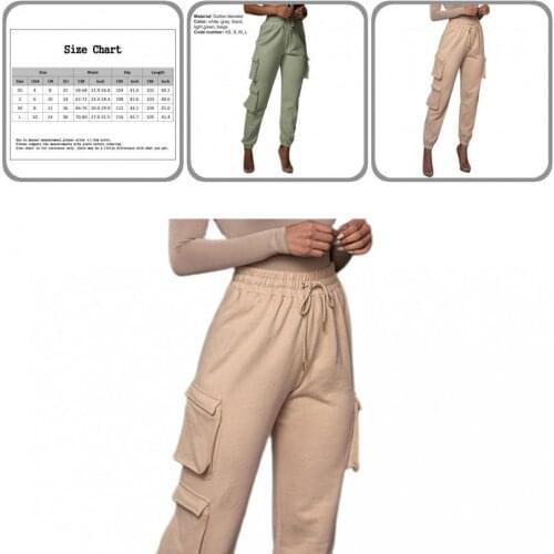 Sporty Casual Solid Color High Waist Sweatpants Women Trousers Solid Color for Party
