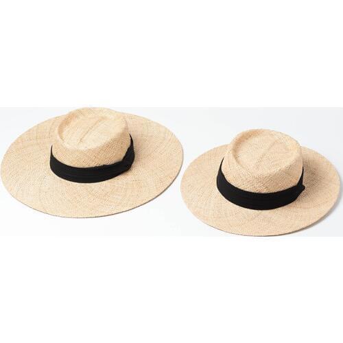 01909-HH7222 summer handmade Treasure grass fedoras cap men women leisure panama hat