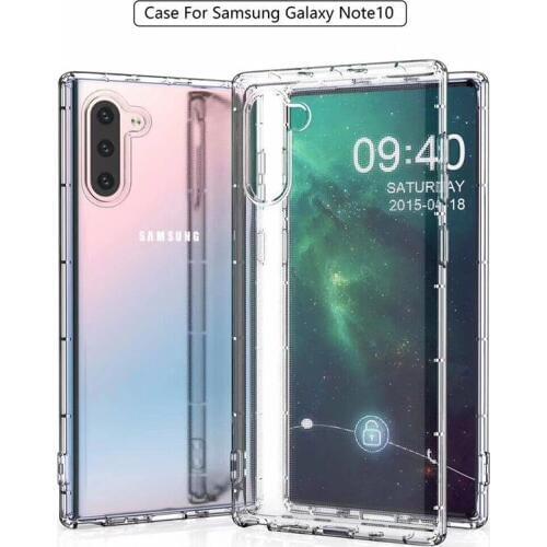 10pcs Case For Samsung Galaxy Note 10 S10e Note 9 S 10 5G Plus Shock-resistant Transparent TPU Back Slim Cover Clear Shell