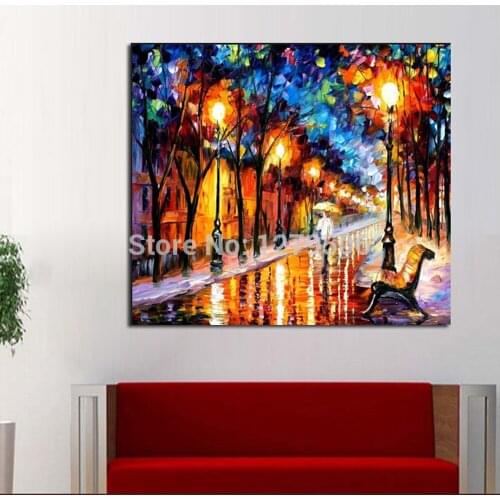 100%Handpainted Canvas Painting Abstract Landscape Wall Picture Knife Oil Painting Thick Oil Painting For Home Decor Best Gift