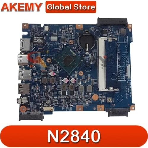Akemy Laptop motherboard For ACER Aspire ES1-512 Celeron N2840 Mainboard NBMRW1100 14222-1 SR1YJ DDR3