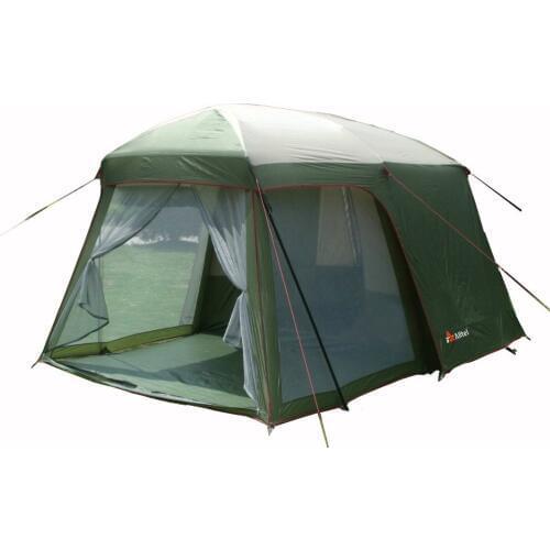 Alltel 5-8 Person Use Ultralarge Double Layer Waterproof Windproof Family Party Camping Tent Camping Equipment
