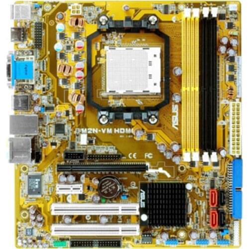 ASUS M2N-VM HDMI Socket AM2+ DDR2 Desktop Motherboard For nVIDIA nForce630A Micro-ATX Support Socket AM2/AM2+ interface