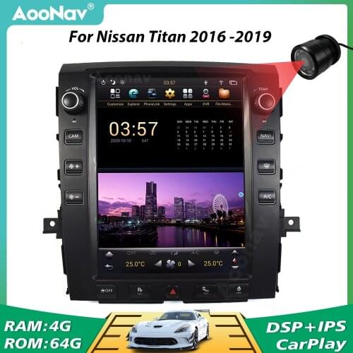 PX6 Car Radio 2 Din For Nissan Titan 2016 2017 2018 2019 Tesla Style GPS Navigation Autoradio Stereo Receiver Multimedia Player