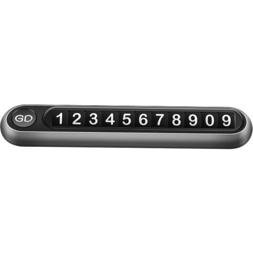 Xiaomi Car Temporary Parking Card Phone Number Card Plate Telephone Number Metal Luminous Car Number Plate Stop Sign