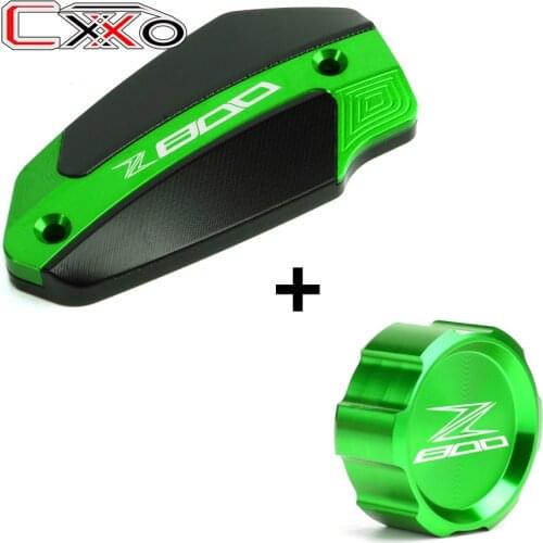 Flash Deals Motorcycle Front&Rear brake Fluid Cylinder Master Reservoir Cover Cap For KAWASAKI z800 LOGO Z 800 2013-2015 2016