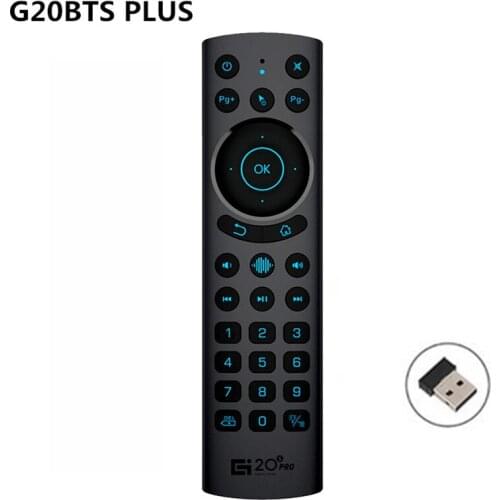 G20BTS Plus-mando a distancia G30S para caja Android TV, 2,4G, inalámbrico, ratón de aire retroiluminado por voz, giroscopio, ap