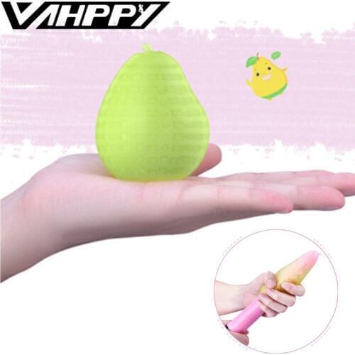 Masturbation Fruit egg Cup Male Masturbator Sexy Toys For Man Men Sex Pocket Pussy Realistic Vagina Anal Silicone Egg Cockring