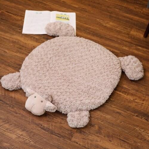 Cute Sheep Creative Carpet Play Mat Home Pet Cartoon Entry Pad Sofa Cushion Warm Foot Floor Mat Home Decor Gift Toys for kids