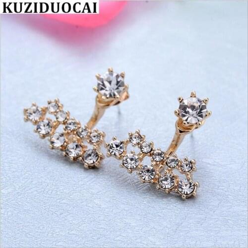 Kuziduocai Fashion Fine Jewelry Online Shopping India Acupuncture Brincos Stud Earrings Women Ladies Gift E-776