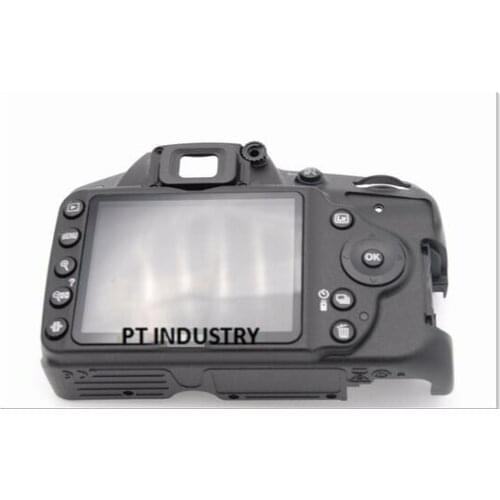 Original D3200 Rear Cover Back Cover Red backshell With LCD Display Screen Botton Key Cover and Flex Cable FPC For Nikon D3200