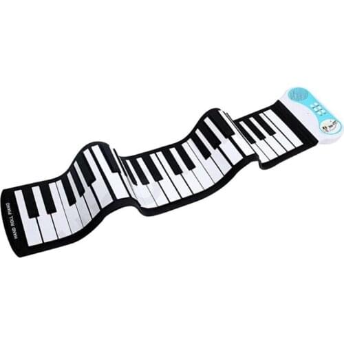 37 Keys Flexible Roll Up Piano Portable Silicone Electronic Soft Keyboard Piano Without Battery Hand Rolled Piano