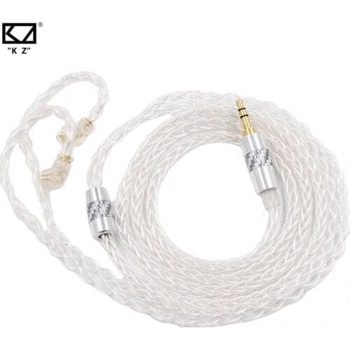 KZ High Purity OFC Silver Plated Cable Earphone Wire KZ ZSN PRO ZSX ASX ZAX DQ6 ZS10 PRO AS16 AS12 ZSN PRO X