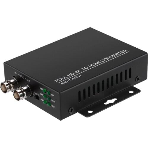 TVI/CVI/AHD to HDMI Converter Adapter Full HD 4K 720P/1080P/3MP/4MP/5MP/8MP BNC to HDMI Video Converter for Monitor HDTV DVRs