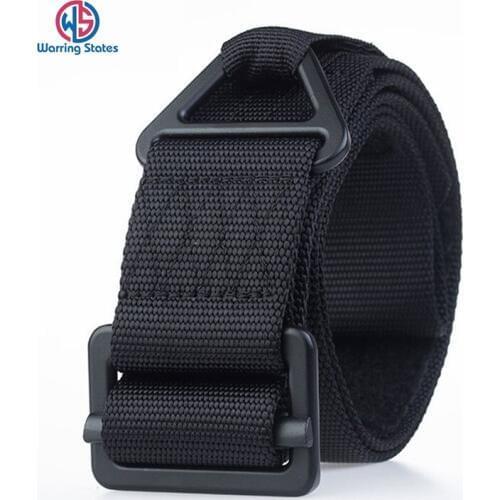 Warring States Adjustable Outdoor Tactical Special Training Belt Pure Nylon Durable Mens Belt Magic Sticky Male Belt 120cm