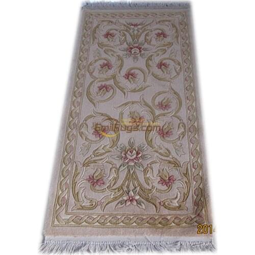 Carpet bedroom chinese wool carpets french knotted Plush chinese aubusson rug Made To Ordercarpet for bathroomroom