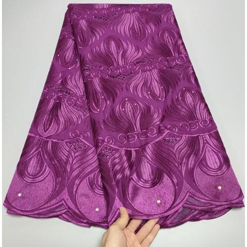 Swiss voile Lace in switzerland 2021 High Quality Nigerian French African 100% Cotton Net Lace Fabrics 5 yards For Wedding A321