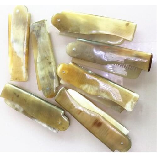 OX Horn Folding Beard and Moustache Comb Hand Carved Natural Anti Static Pocket