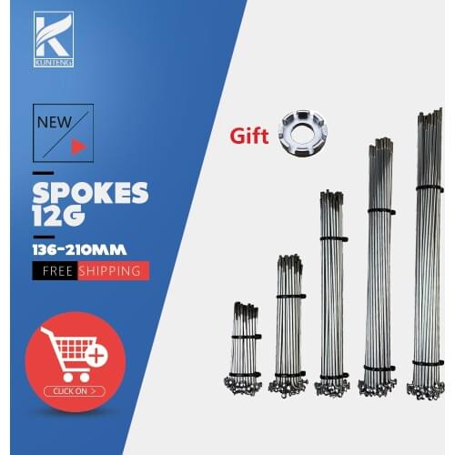 Electric Bicycle 12G Spokes 40pcs Length136-210mm High Quality Spokes Bicycle Motorcycle Electric bicycle Spokes Accessories