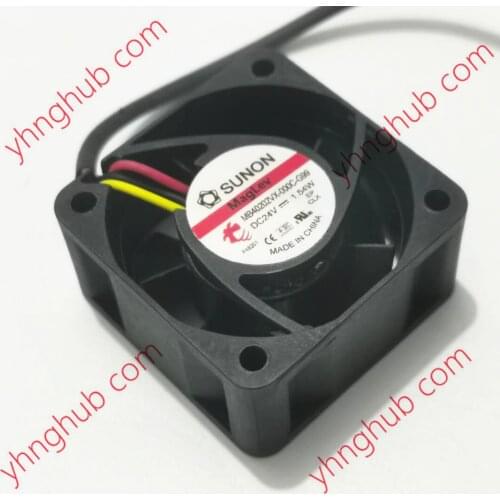 SUNON MB40202VX-000C-G99 DC 24V 1.54W 40x40x20mm 3-wire Server Cooling Fan
